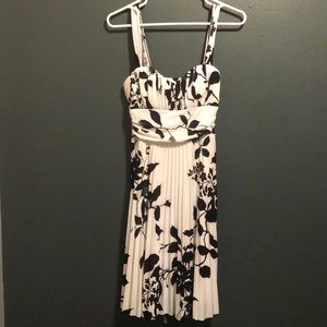 Beautiful white and black semi formal dress